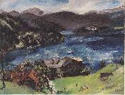 Lovis Corinth Walchensee, Landscape with cattle France oil painting artist